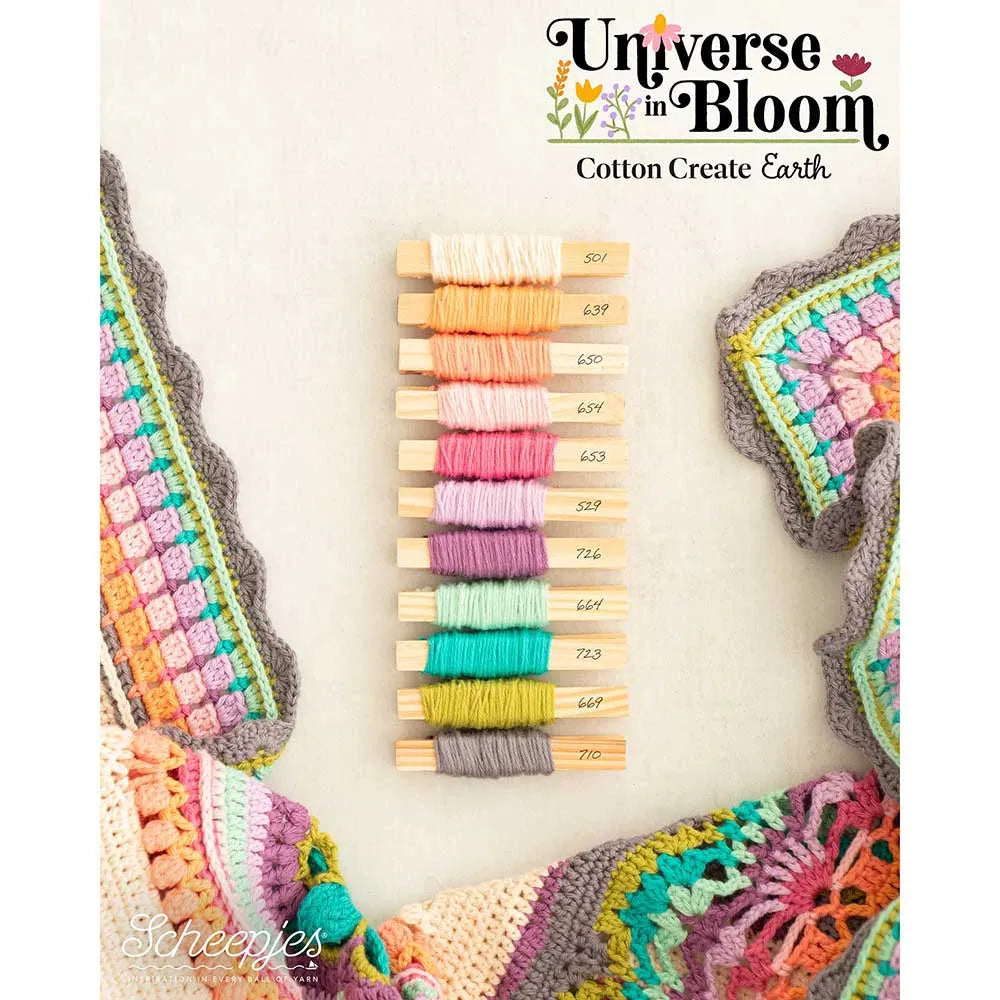 PREORDER Scheepjes Universe in Bloom CAL Crochet Kit – Cotton Create EARTH Edition