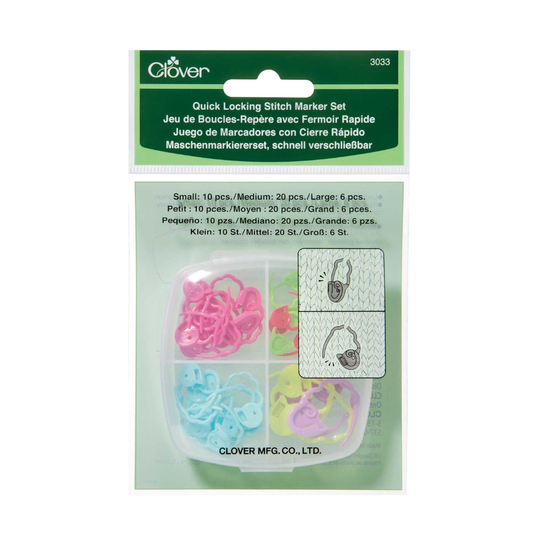 Clover Quick Locking Stitch Marker Set