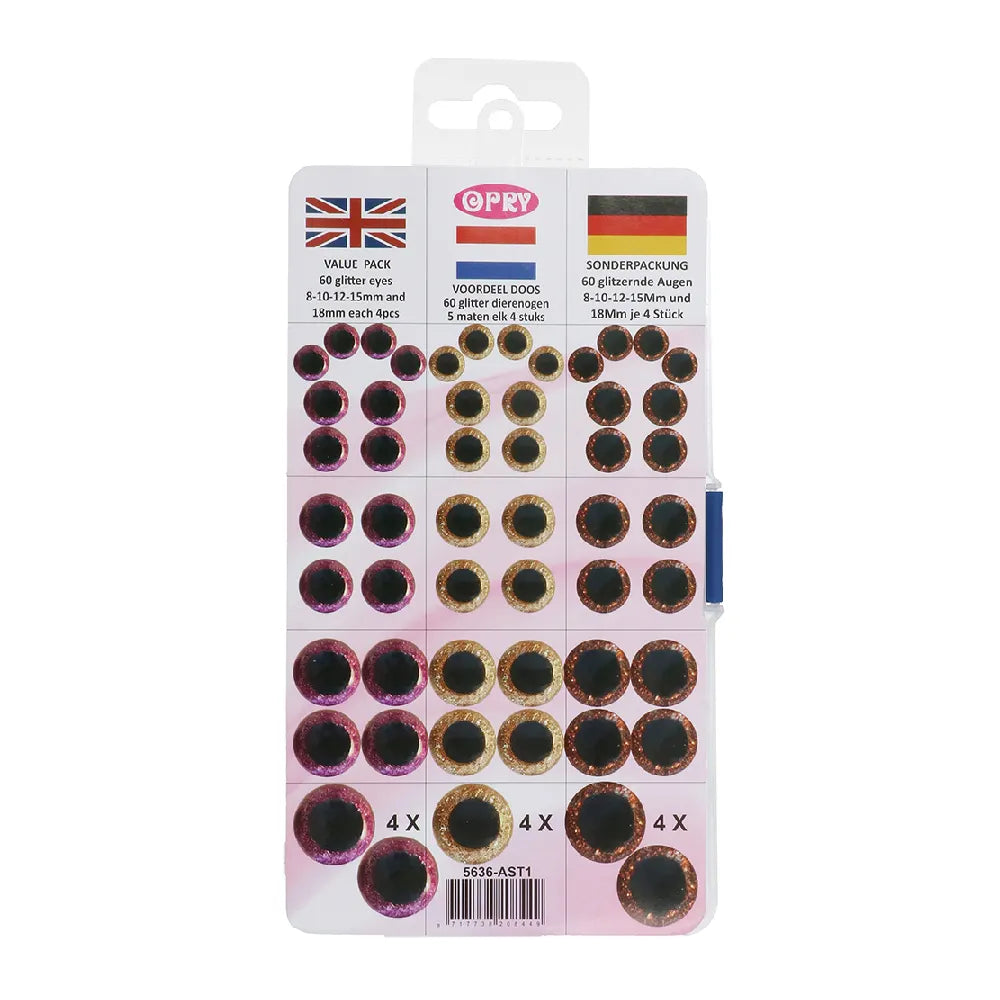 Opry Amigurumi Glitter Eyes (60 eyes)