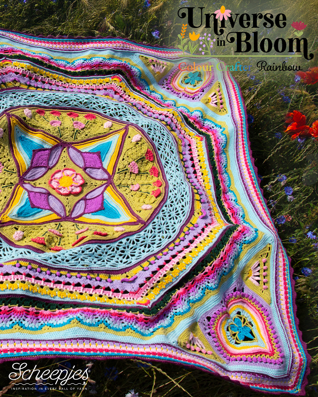 Scheepjes Universe in Bloom CAL Crochet Kit – Colour Crafter RAINBOW Edition