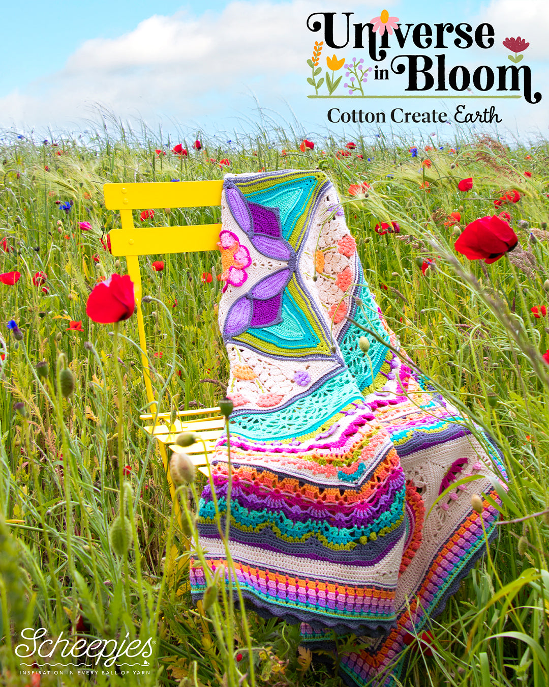 PREORDER Scheepjes Universe in Bloom CAL Crochet Kit – Cotton Create EARTH Edition