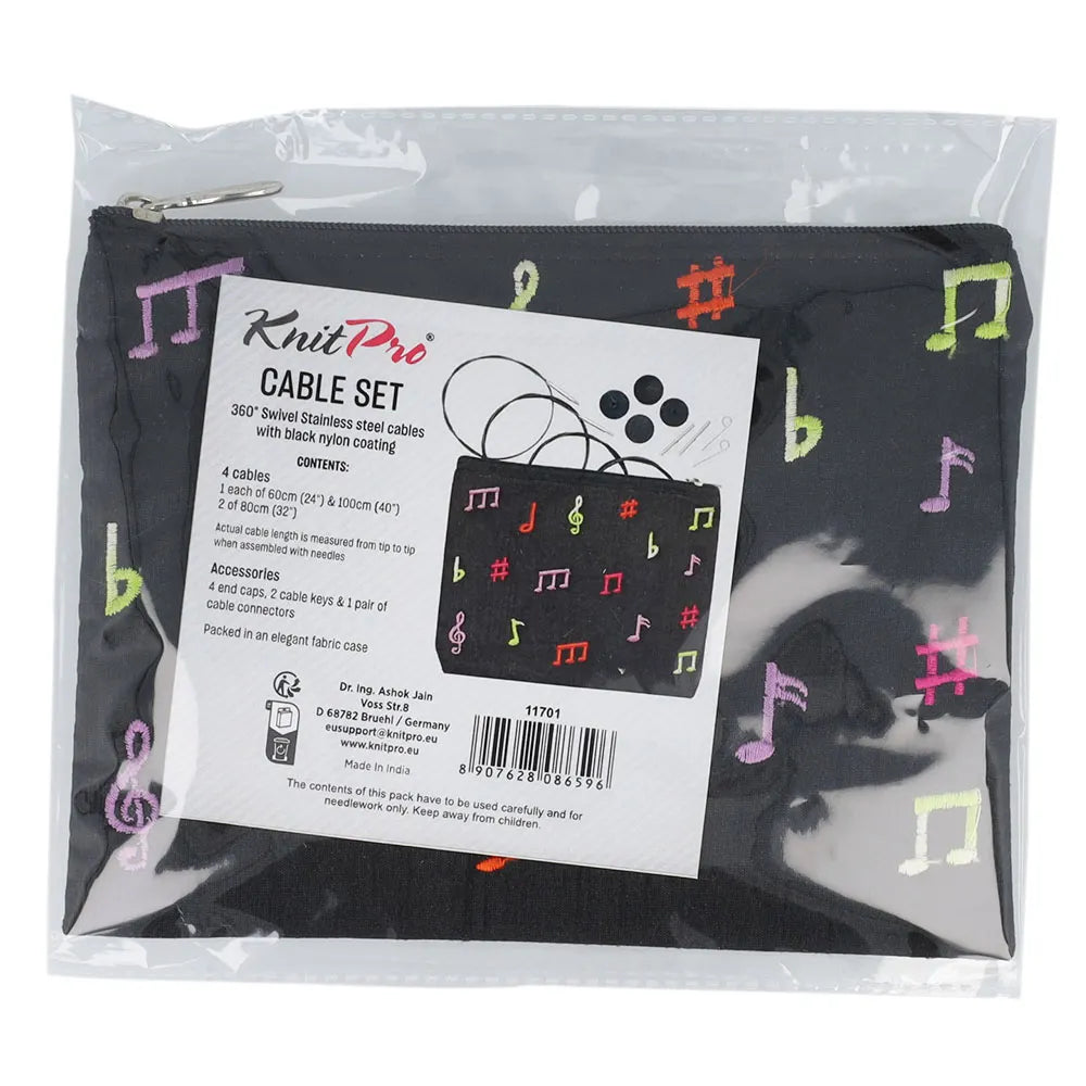 KnitPro Melodies Swivel 360° Cable Set