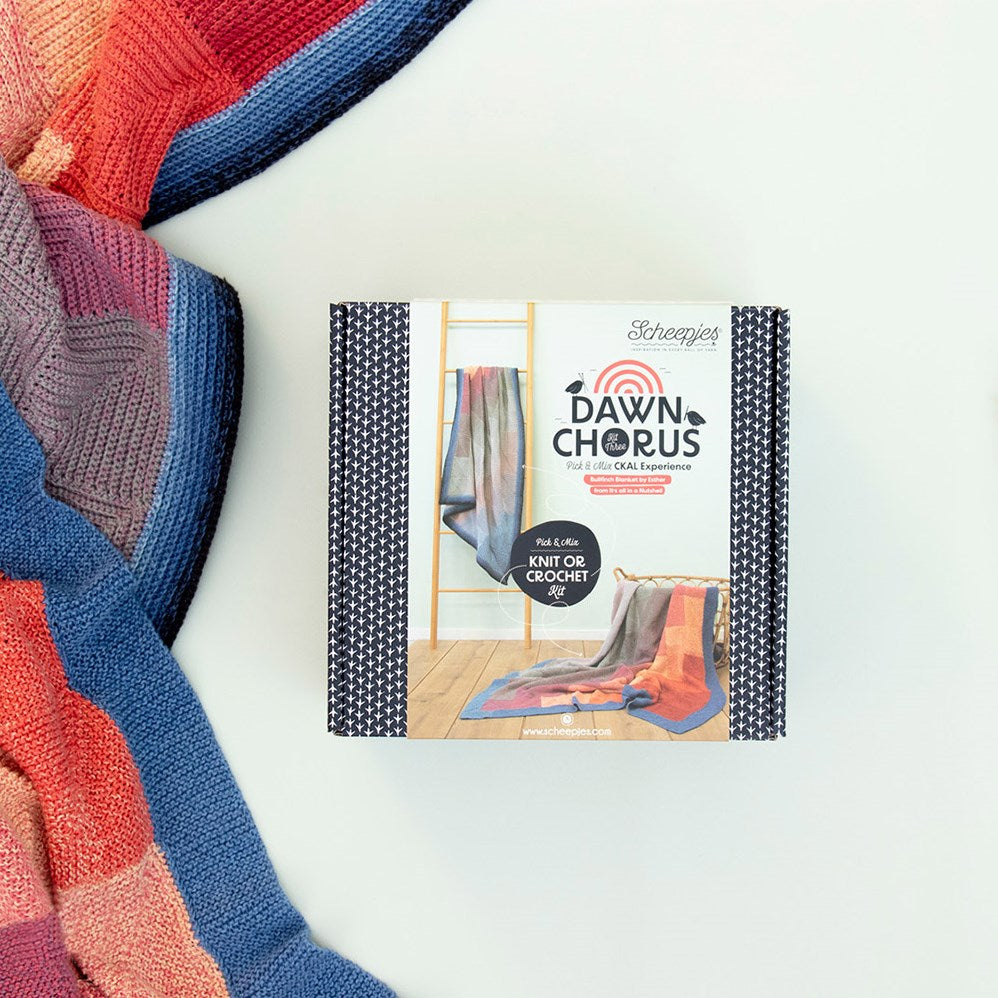 Scheepjes Crochet or Knit Bullfinch Blanket Kit