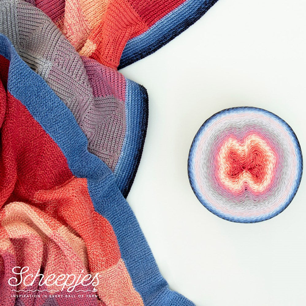 Scheepjes Crochet or Knit Bullfinch Blanket Kit