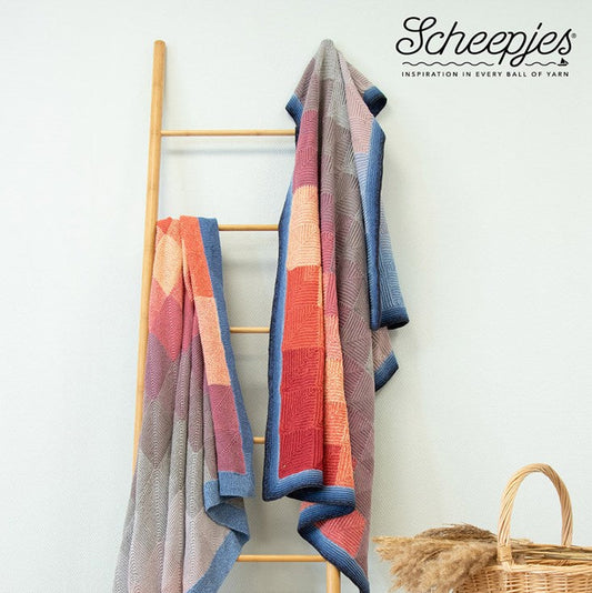 Scheepjes Crochet or Knit Bullfinch Blanket Kit