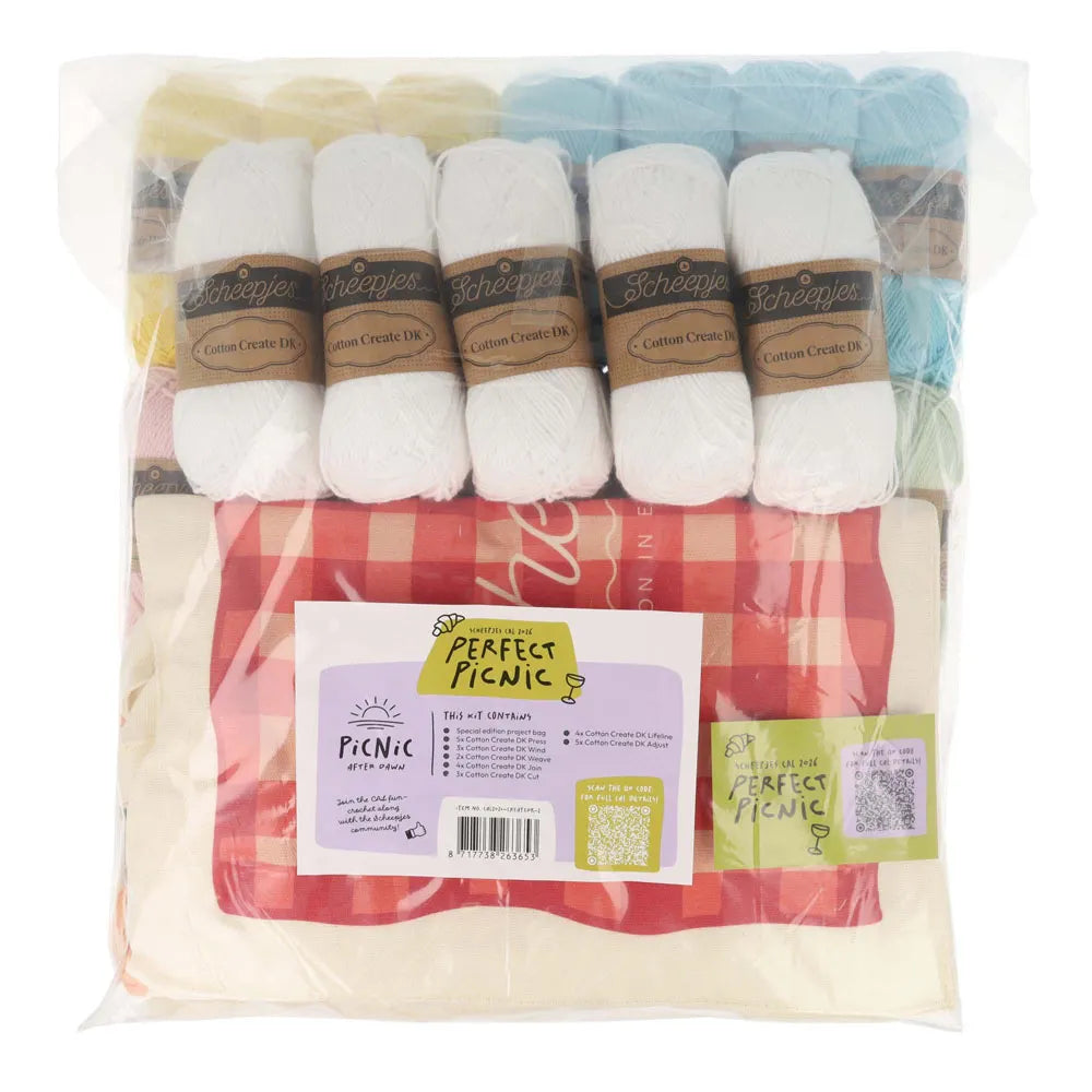 Scheepjes CAL 2026 Perfect Picnic Kit – DAWN Cotton Create DK
