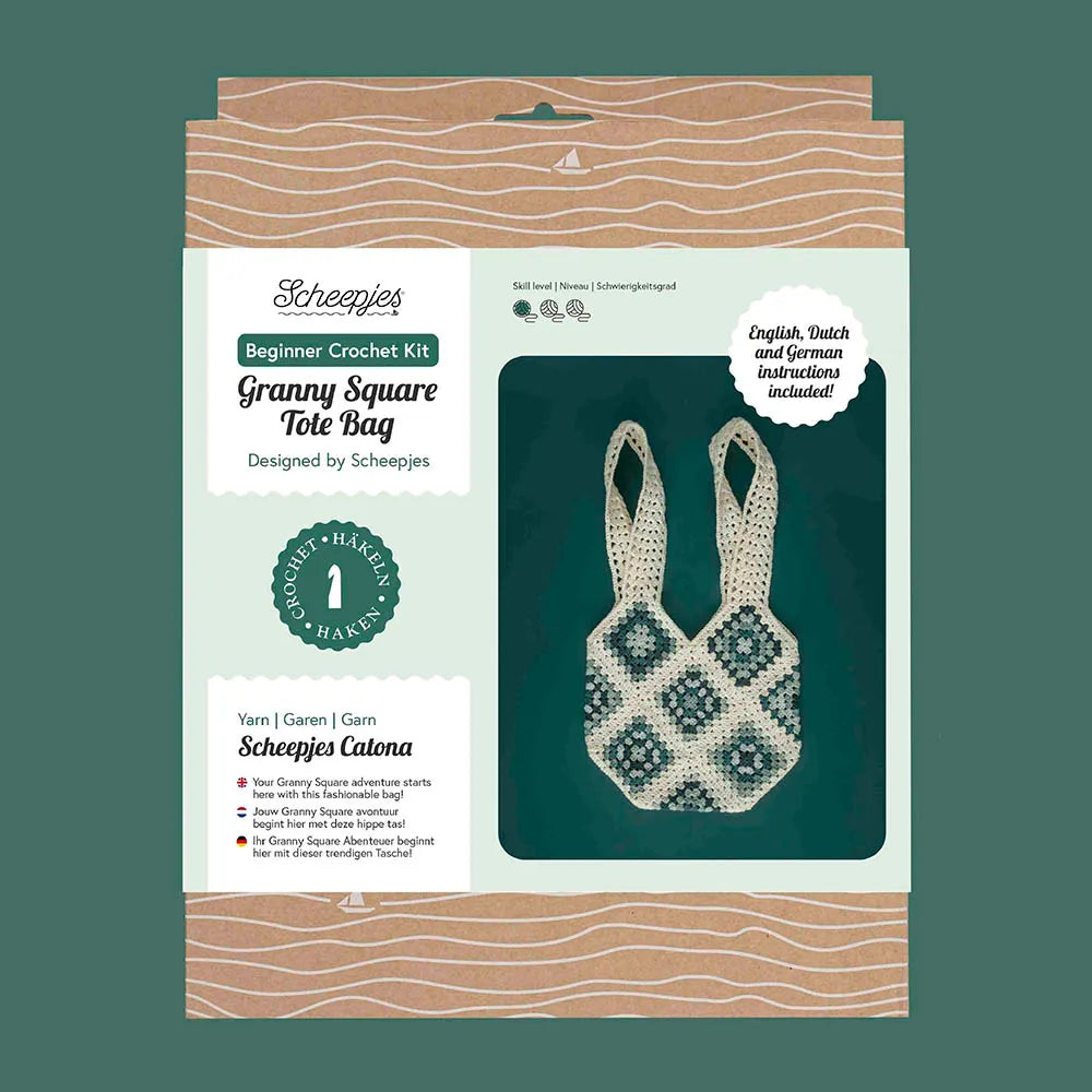 Scheepjes Granny Square Bag Crochet Kit – Cool Retro