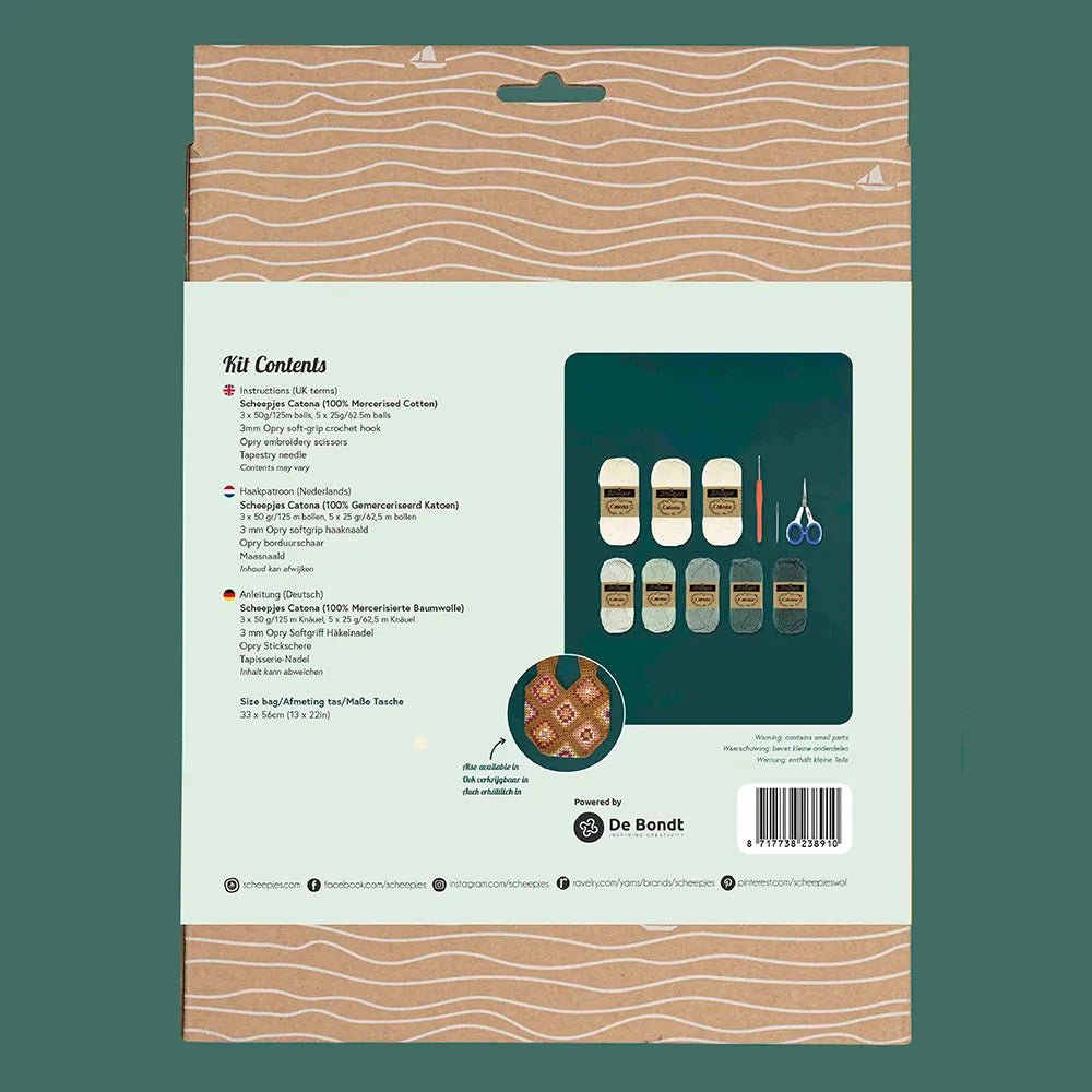 Scheepjes Granny Square Bag Crochet Kit – Cool Retro