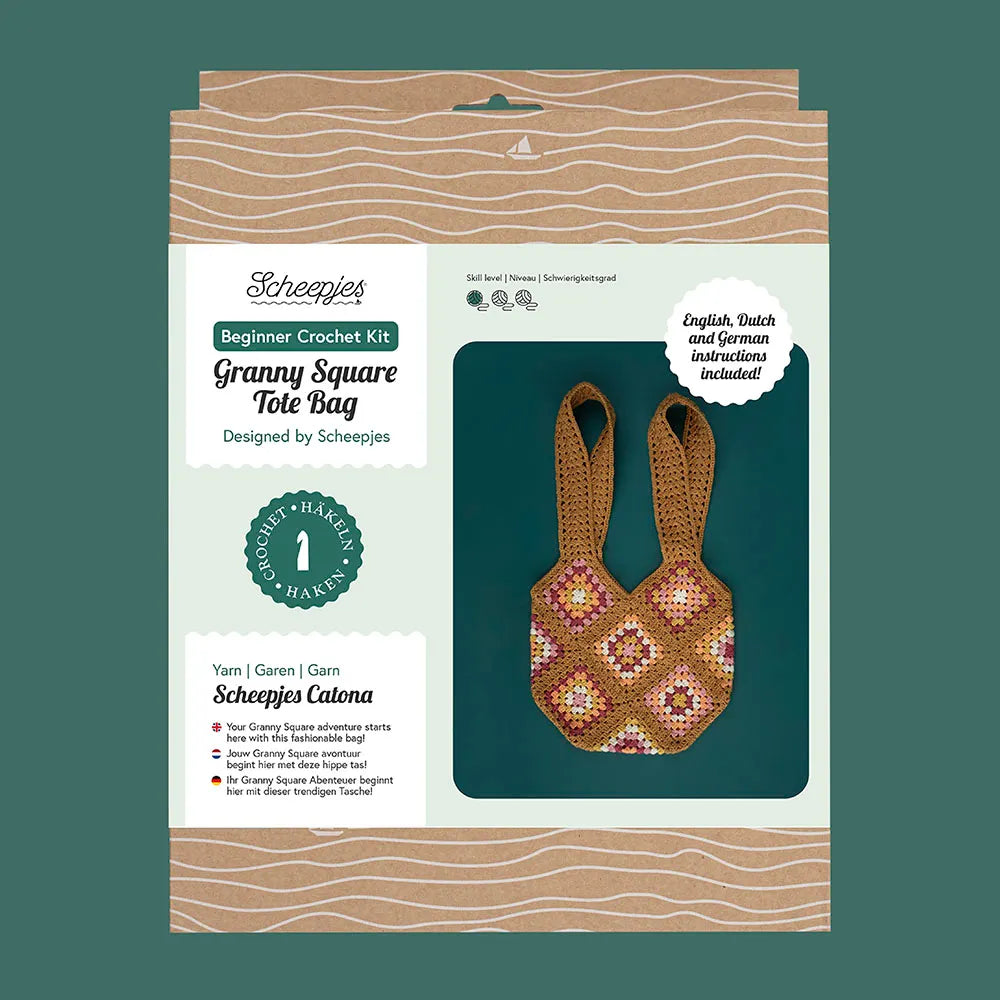 Scheepjes Granny Square Bag Crochet Kit – Warm Retro