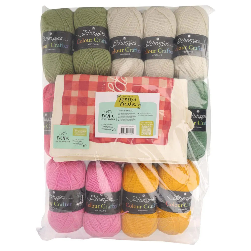 Scheepjes CAL 2026 Perfect Picnic Kit – MOUNTAIN Colour Crafter Acrylic (stock due 25/9)