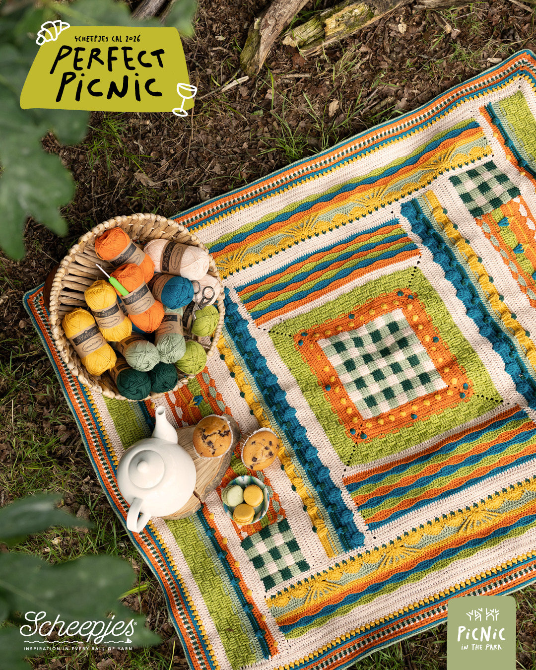 Scheepjes CAL 2026 Perfect Picnic Kit – PARK Cotton Create DK