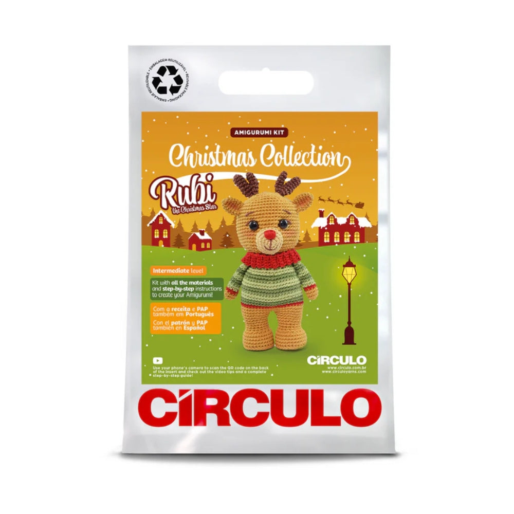 Circulo Rubi the Christmas Reindeer Crochet Kit