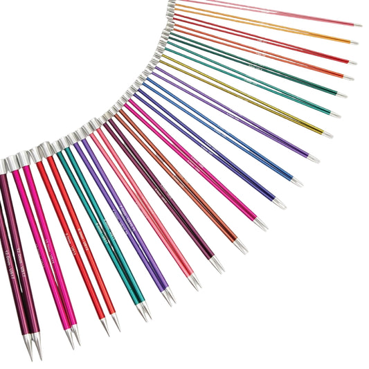 KnitPro Zing Single Point Knitting Needles 25cm