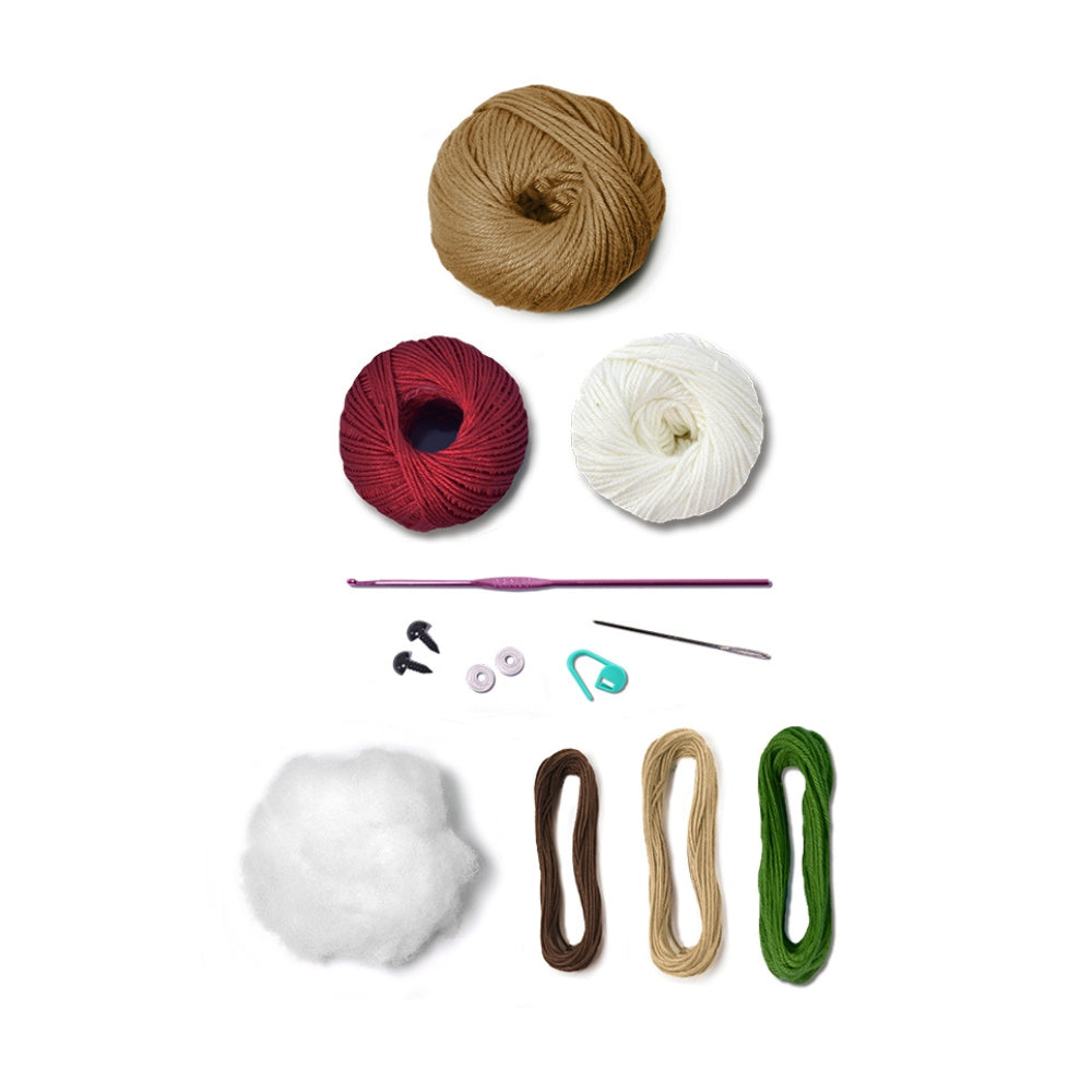 Circulo Toni the Christmas Bear Crochet Kit