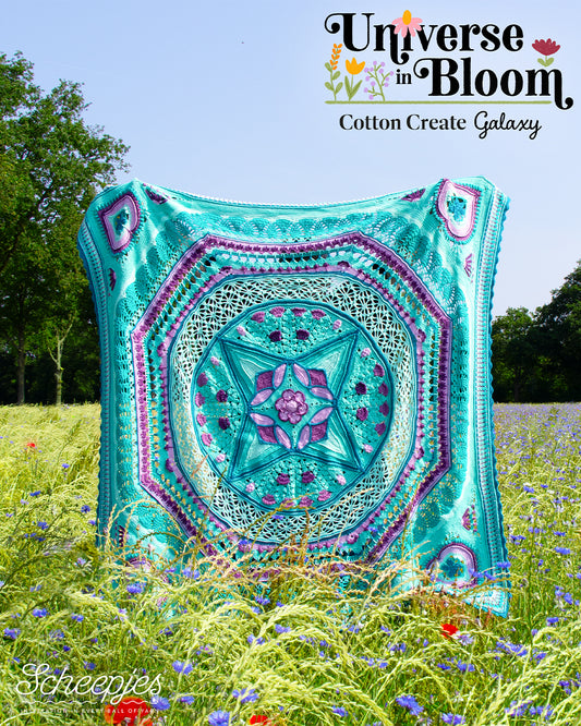 PREORDER Scheepjes Universe in Bloom CAL Crochet Kit – Cotton Create GALAXY Edition